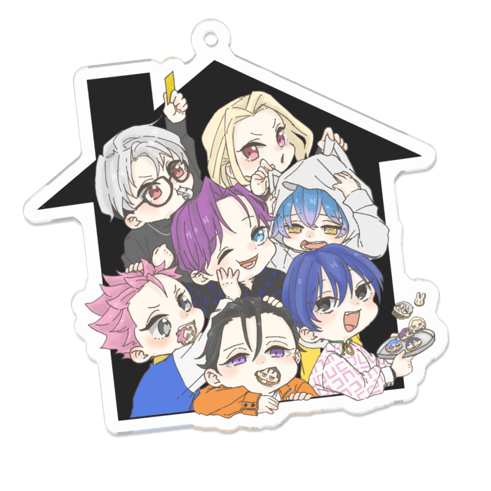 アクリルキーホルダー - 70 x 70 (mm)