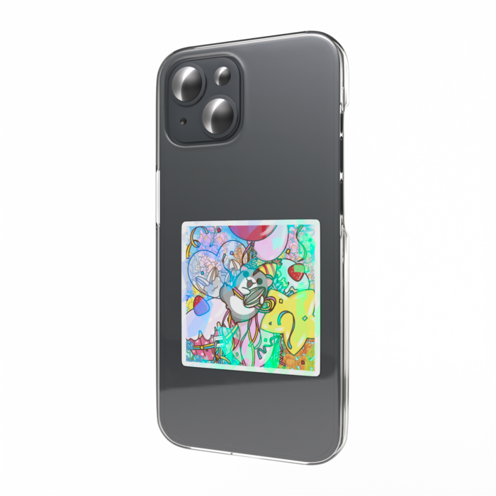 ホログラムスマホステッカー - 縦