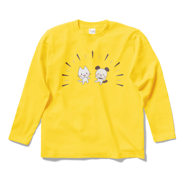 ロングスリーブTシャツ　黄色　S