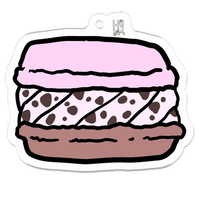 アクリルキーホルダー（コーティング） - 50 x 50 (mm)