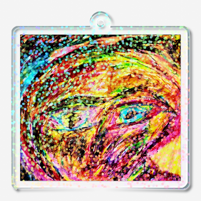 ホログラムアクリルキーホルダー - 50 × 50mm(2)