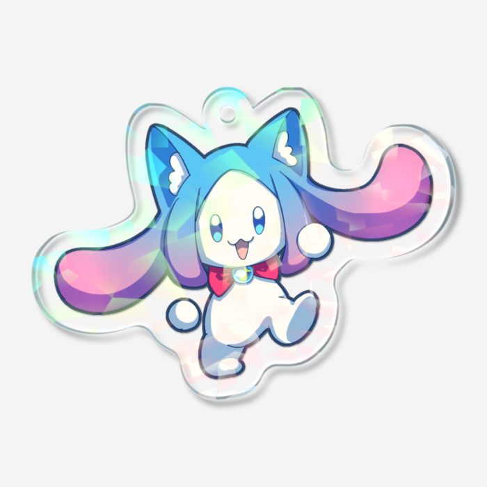 ホログラムアクリルキーホルダー - 50 × 50mm