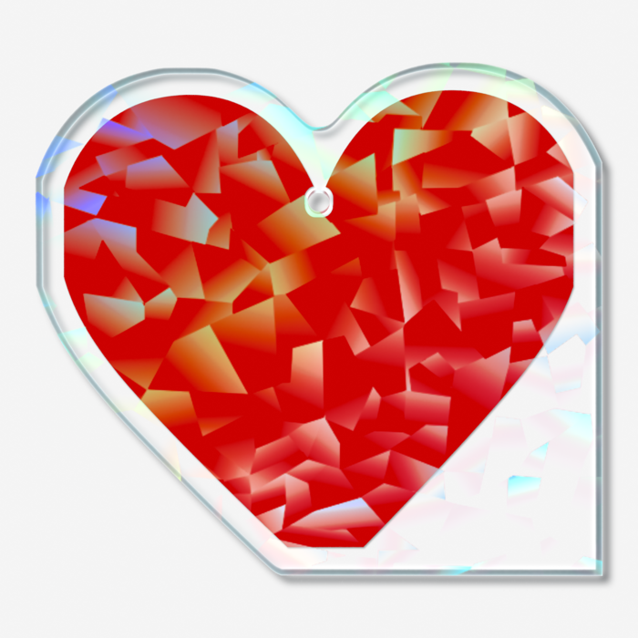 ホログラムアクリルキーホルダー - 50 × 50mm