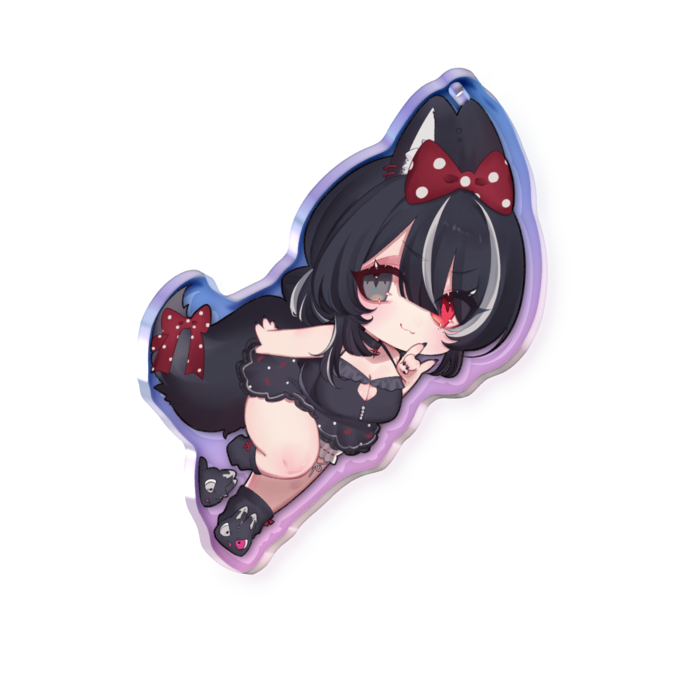 オーロラアクリルキーホルダー - 70 × 70mm