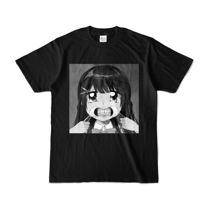 マウスオープナーで歯を見せる月ノ美兎カラーｔシャツ にじさんじ公式 Booth