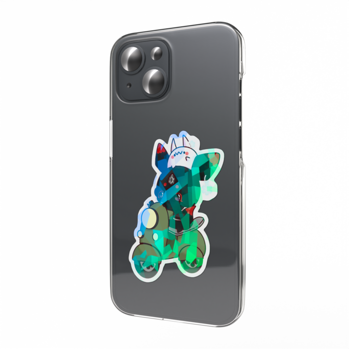 ホログラムスマホステッカー - 縦