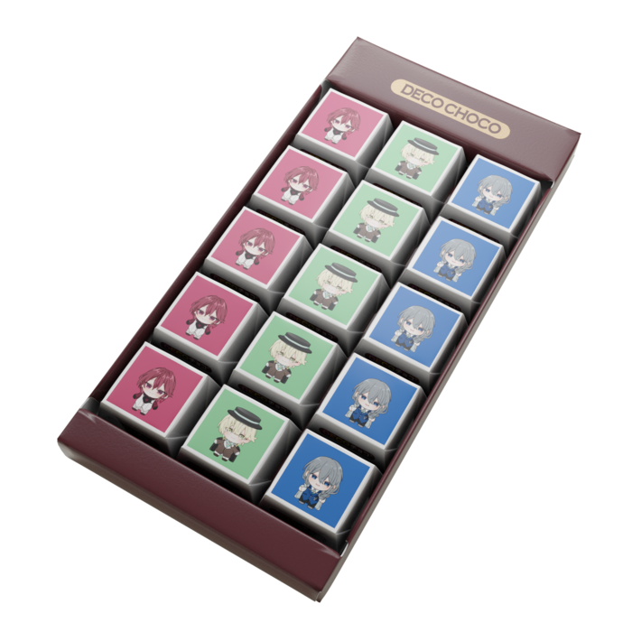 DECOチョコ - 列ごとにデザイン