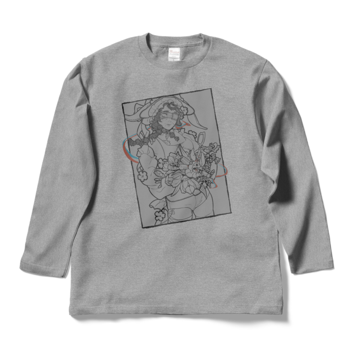 ロングスリーブTシャツ - L - 杢グレー