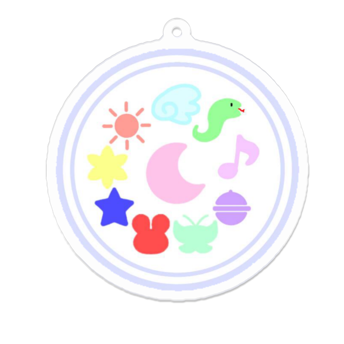 アクリルキーホルダー - 70 x 70 (mm)