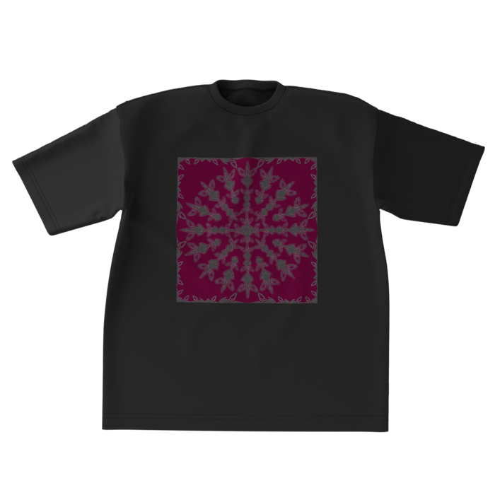 ビッグシルエットTシャツ - XL - 正面・紫