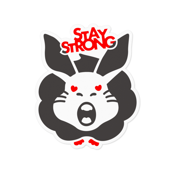 炭STSTステッカー 100 x 100 (mm)
