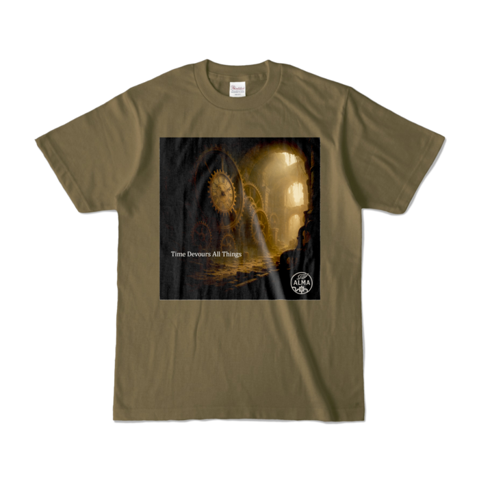 カラーTシャツ - S - オリーブ (濃色)
