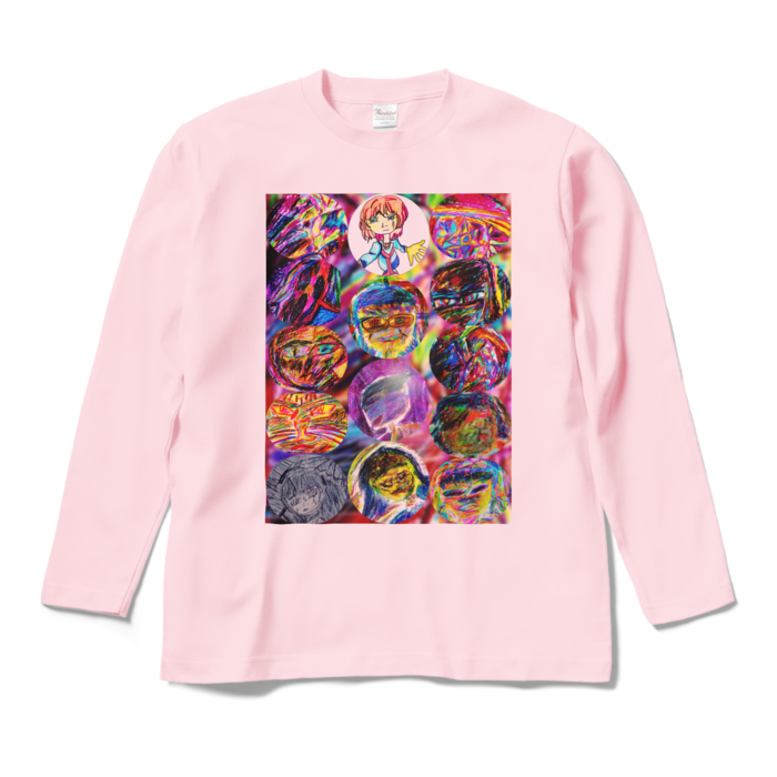 ロングスリーブTシャツ - M - ライトピンク