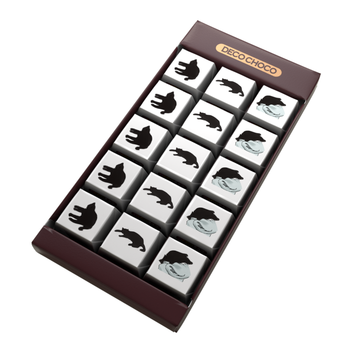 DECOチョコ - 列ごとにデザイン