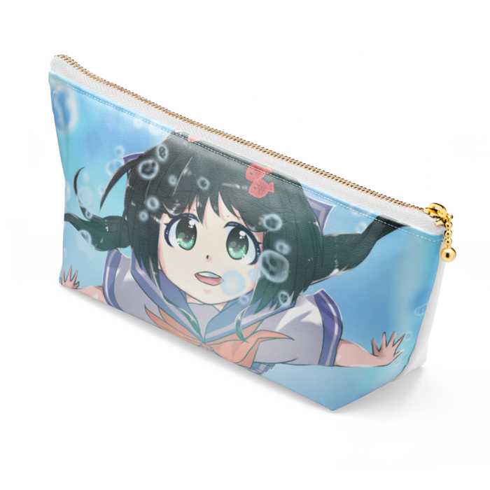 ポーチ - 長さ21.5cm / 高さ10cm - ホワイト