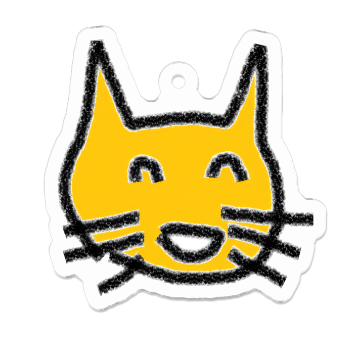 アクリルキーホルダー（コーティング） - 50 x 50 (mm)