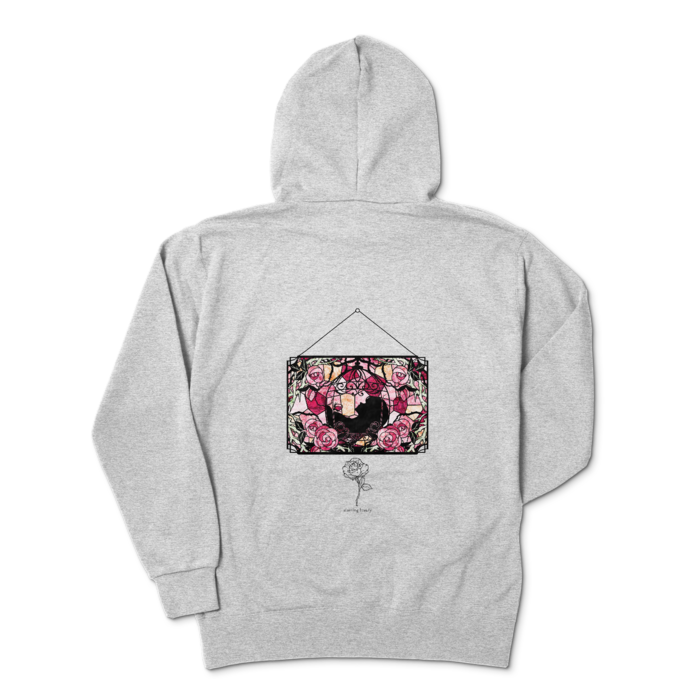 ジップパーカー - XL - 杢グレー