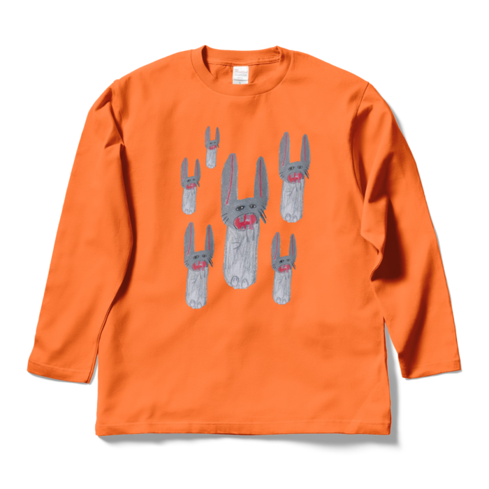 ロングスリーブTシャツ - L - オレンジ
