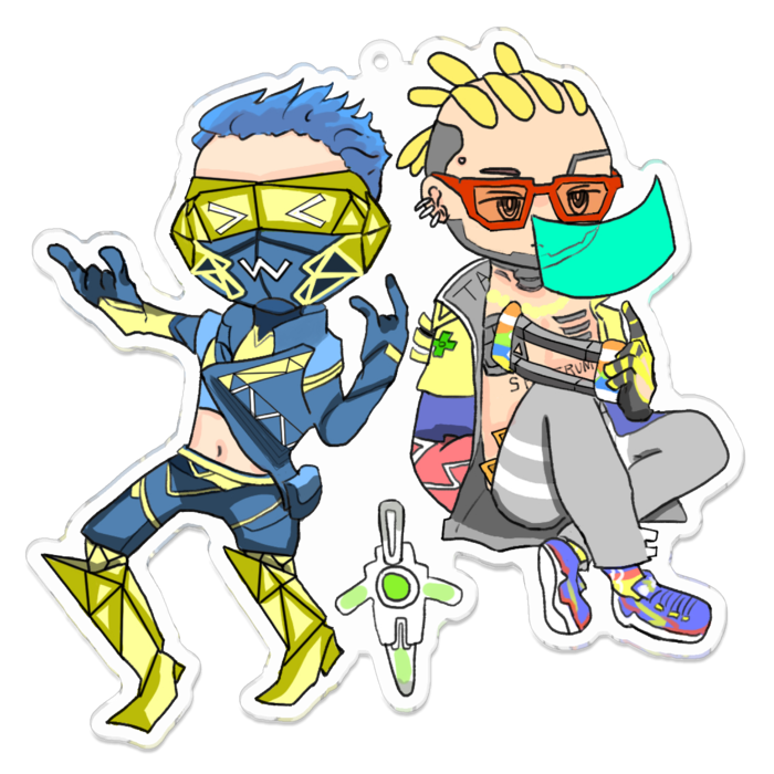 アクリルキーホルダー - 100 x 100 (mm)