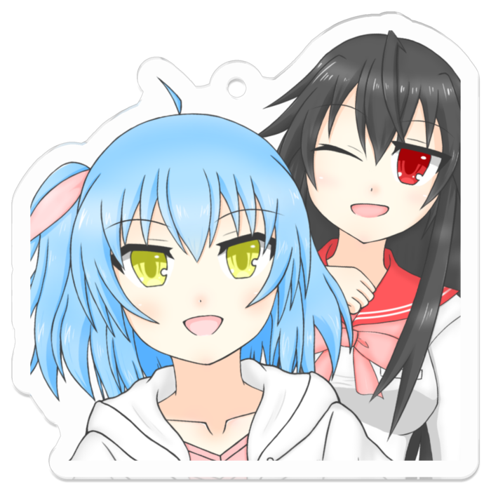 アクリルキーホルダー（コーティング） - 50 x 50 (mm)