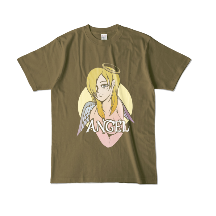 カラーTシャツ - L - オリーブ (濃色)