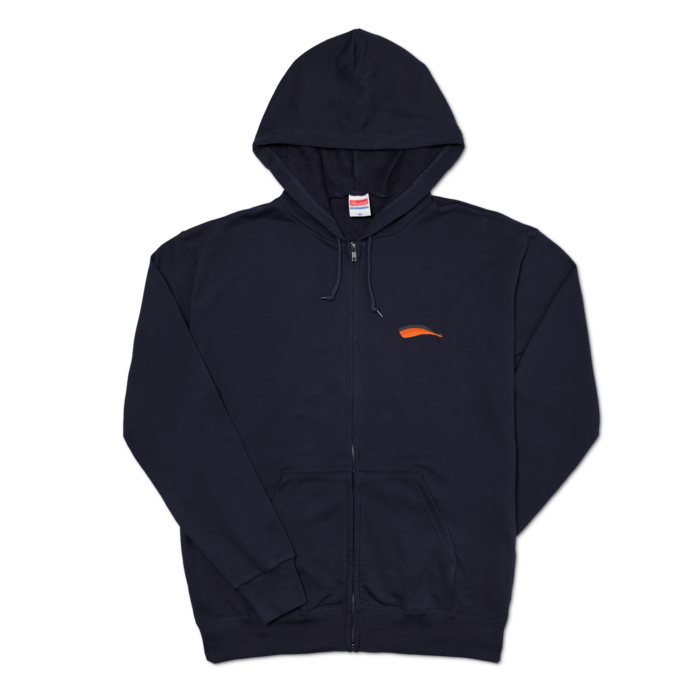 ジップパーカー - XL - ネイビー