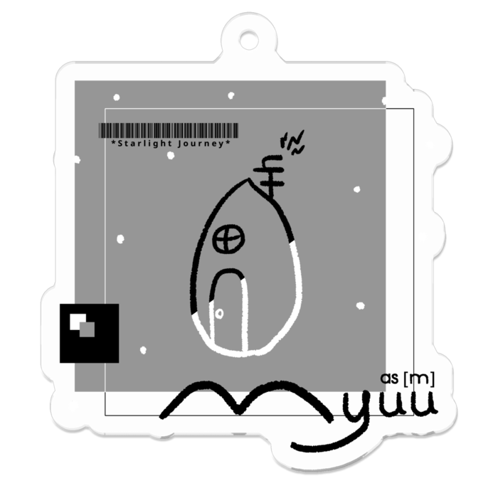 アクリルキーホルダー（コーティング） - 50 x 50 (mm)