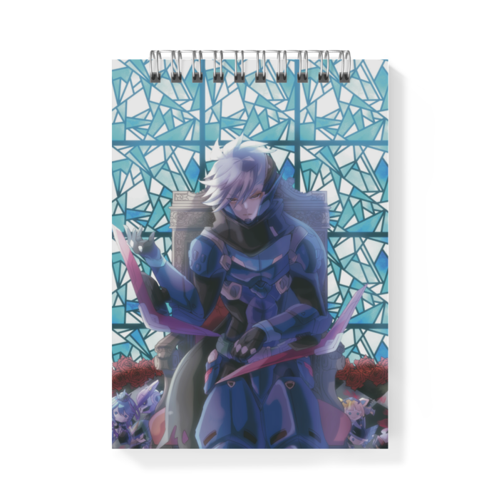 スラグのメモ帳 - A6 - 青ステンドグラス