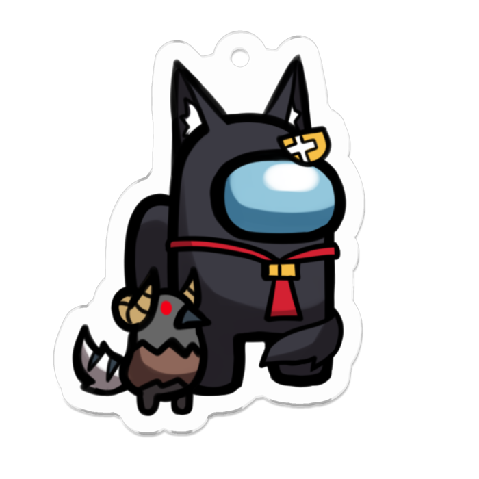 Ookami Mio Among Us アクリルキーホルダー Xiaokenshop Booth