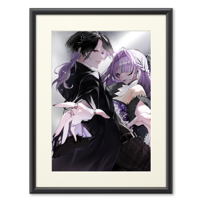 歌みた(向かい合わせ) 複製画(プリモアート) - A4