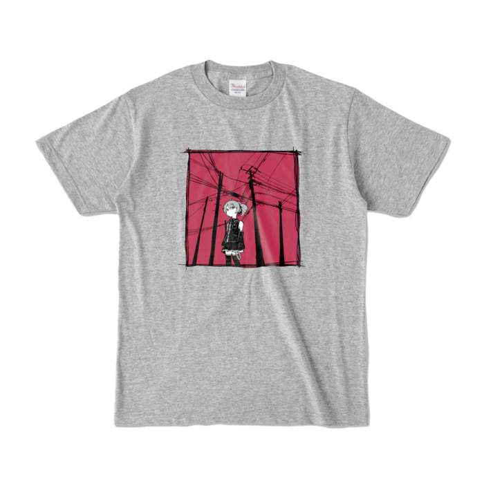 カラーTシャツ - S - 杢グレー (濃色)