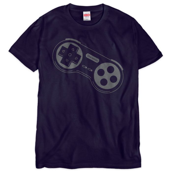 Tシャツ 【ネイビー×グレー】 - XL -