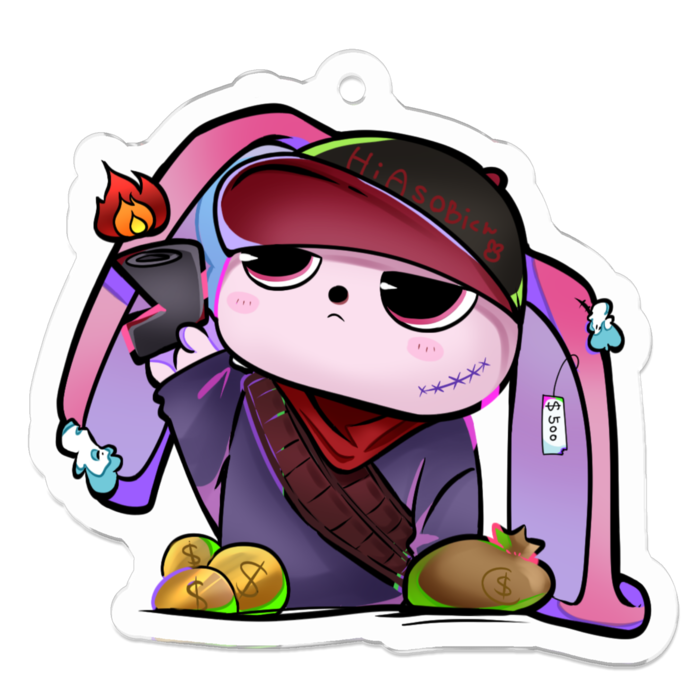 アクリルキーホルダー - 50 x 50 (mm)