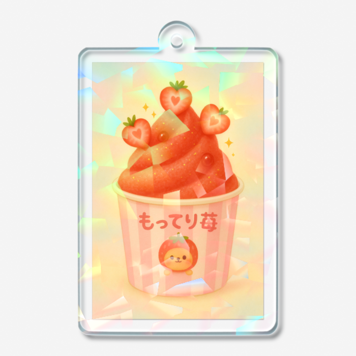 ホログラムアクリルキーホルダー - 50 × 50mm