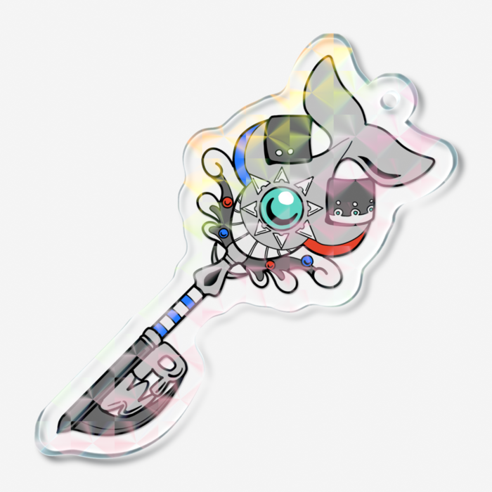 ホログラムアクリルキーホルダー - 50 × 50mm