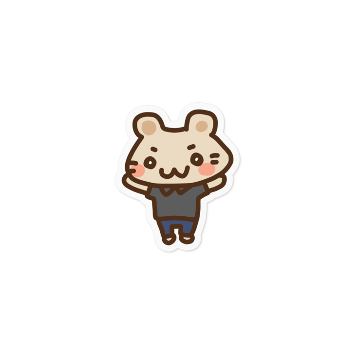 ステッカー - 100 x 100 (mm)