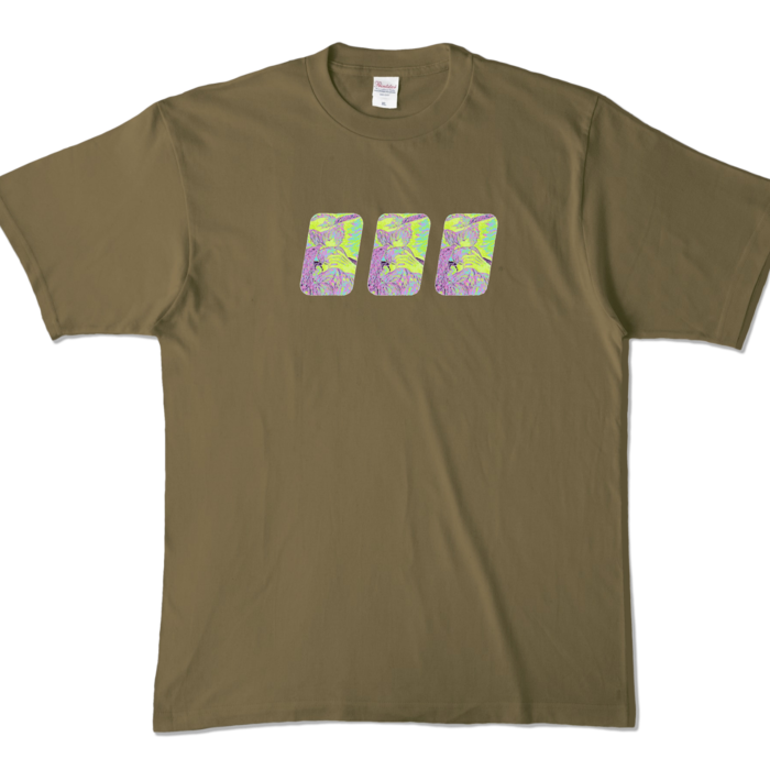 カラーTシャツ - XL - オリーブ (濃色)