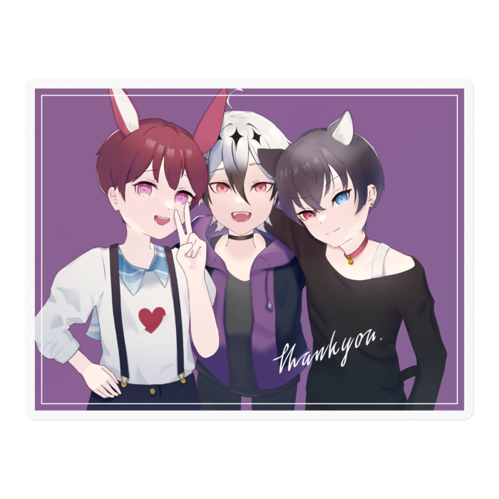 ステッカー - 100 x 100 (mm)