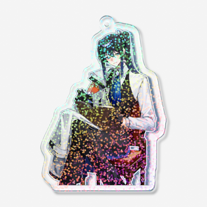 ホログラムアクリルキーホルダー - 70 × 70mm