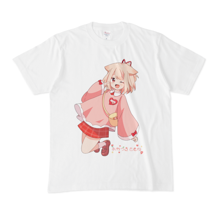 帽子なしうぃんくTシャツ - M - 白