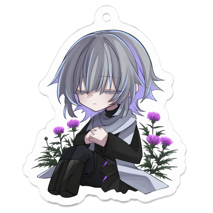 アクリルキーホルダー（コーティング） - 50 x 50 (mm)