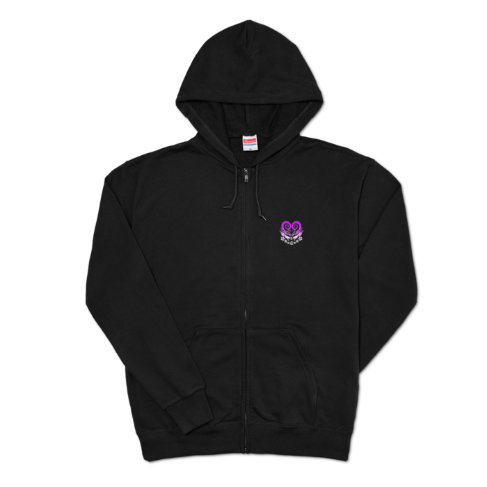 ジップパーカー - XL - ブラック