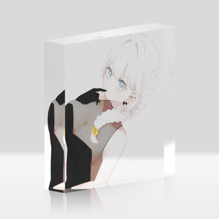 背景なしアクリルブロック - 100x100mm(1)