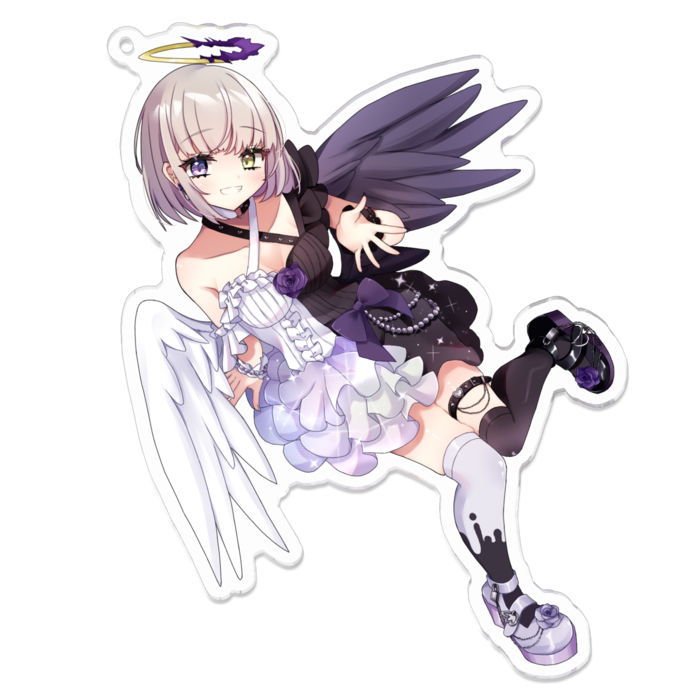 紫月むめいアクリルキーホルダー(にかり)