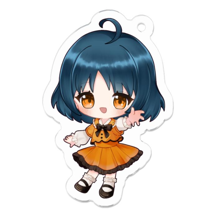 アクリルキーホルダー - 50 x 50 (mm)（ゆな）