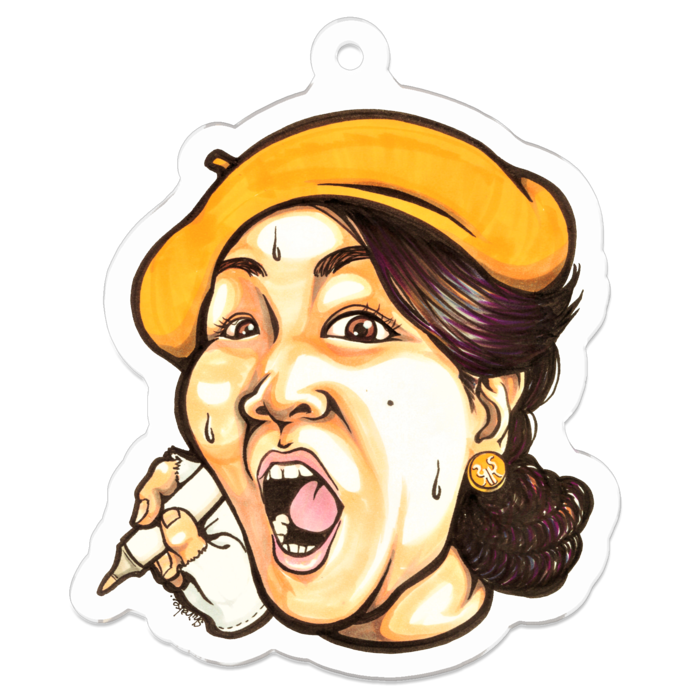 アクリルキーホルダー - 50 x 50 (mm)