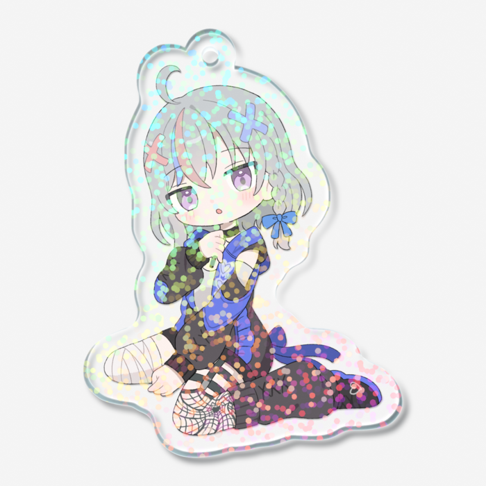 ホログラムアクリルキーホルダー - 50 × 50mm