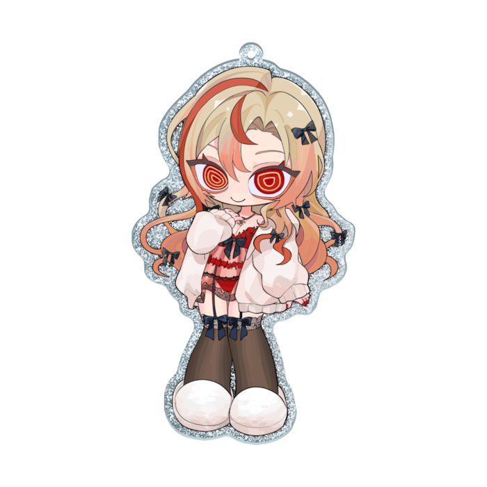 ラメアクリルキーホルダー - 100 × 100mm