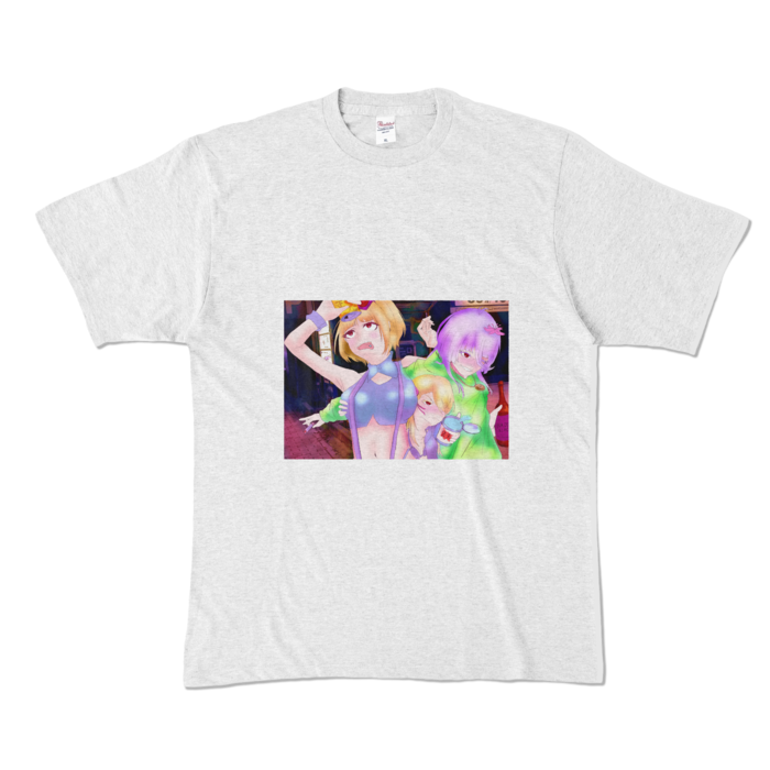 カラーTシャツ - XL - アッシュ (淡色)(3)