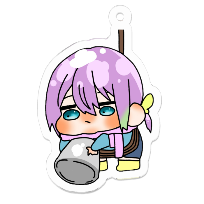 アクリルキーホルダー（コーティング） - 50 x 50 (mm)